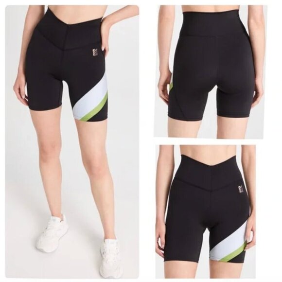 NEW P.E Nation Sprint Time High Rise Black Crossover Short 7", Size S - Picture 1 of 8
